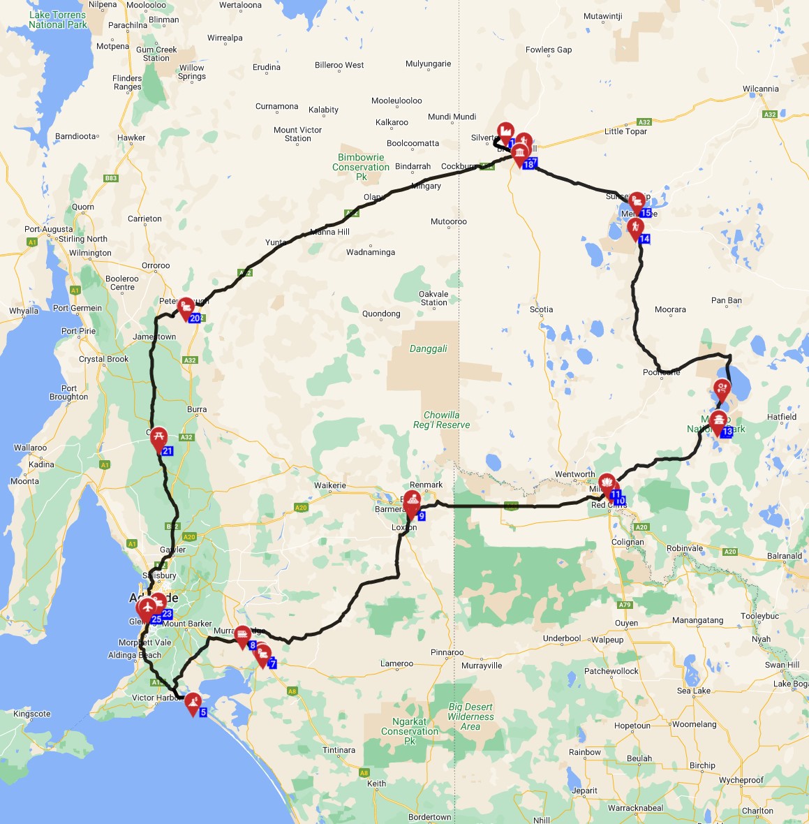 Adelaide Roundtrip